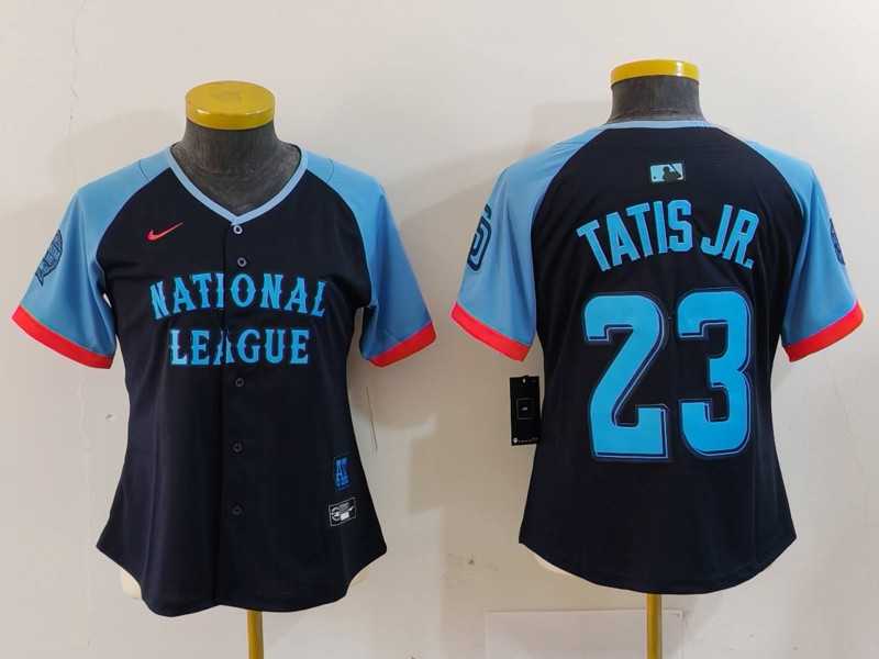 Womens San Diego Padres #23 Fernando Tatis Jr Navy 2024 All Star Limited Stitched Jersey